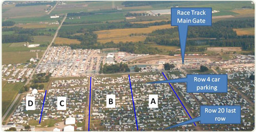 Speedy Camping & Parking Campground Layout